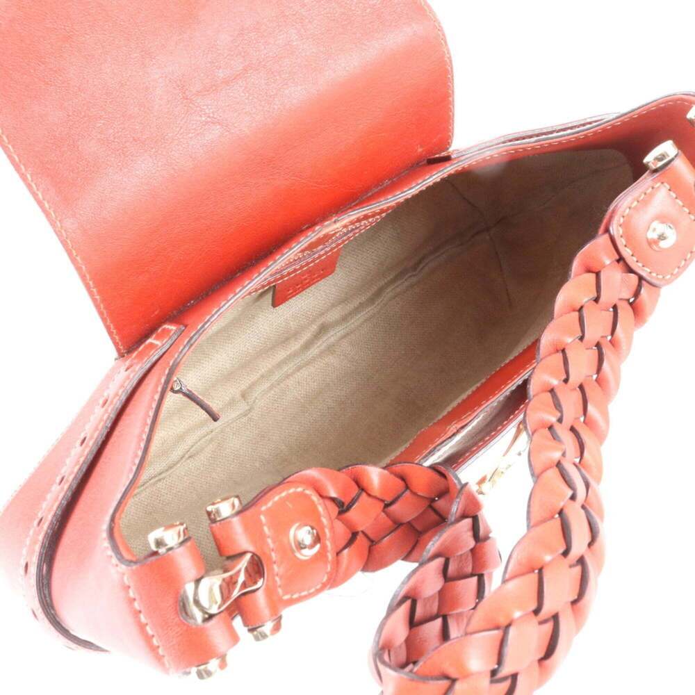GUCCI Cream Leather Horsebit Shoulder Bag - Picture 7 of 9